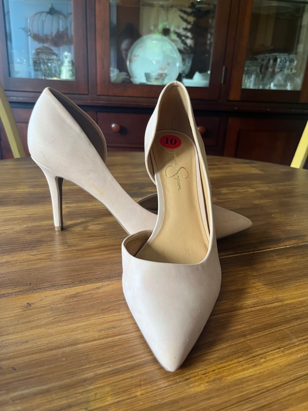 Jessica Simpson Blush Pointed-Toe D'Orsay Heels